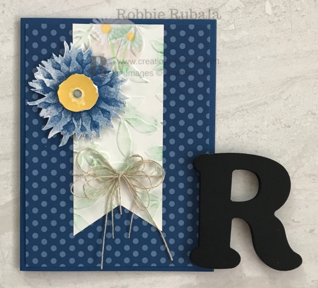 This flower is so pretty when you fussy cut it. Click the photo to see the details for my Painted Harvest in Blueberry Bushel.