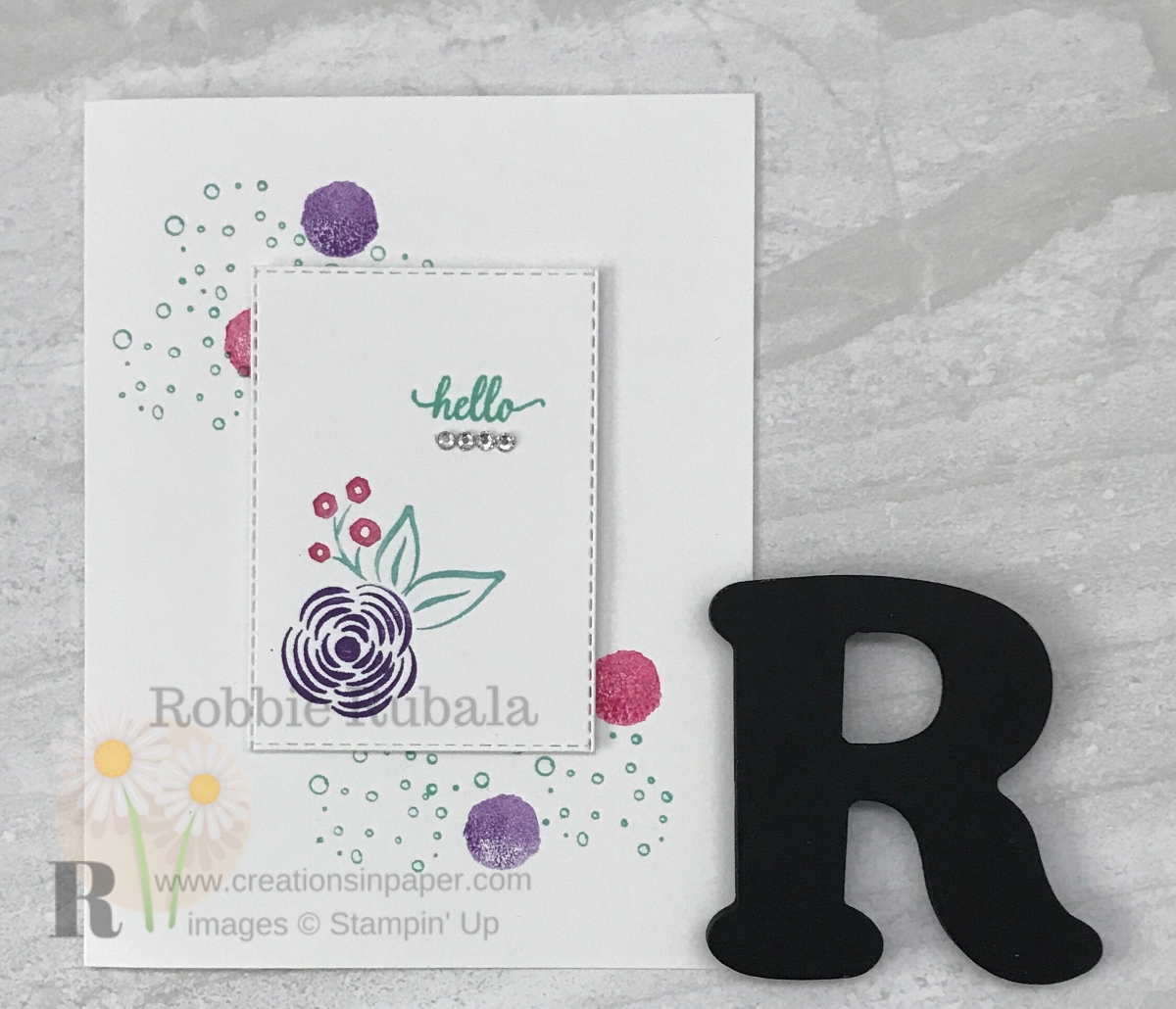 Simple Stamping Hello - Creations In Paper