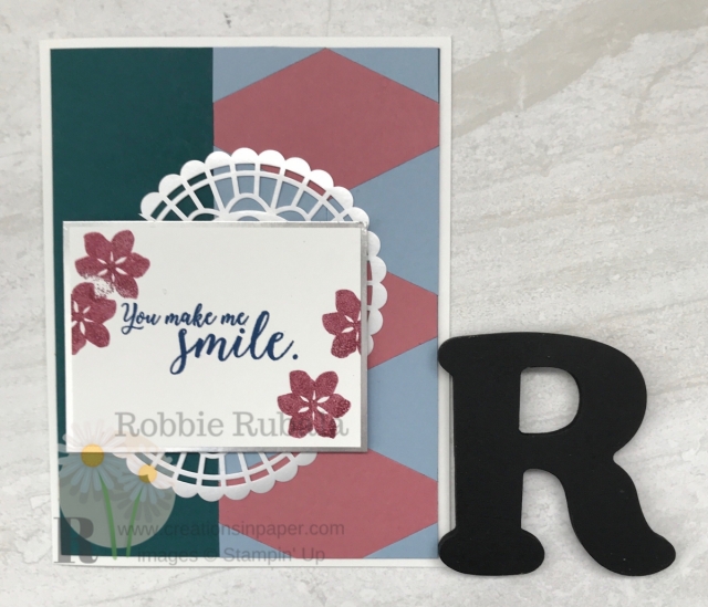 Here is a different idea for you. The Tailored Tag Punch Makes a Fun Border for this card. See the video by clicking the photo.