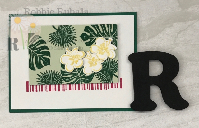 Isn't this a fun card? Click through to see the video showing how I created my Quick and Easy Handmade Tropical Chic creation.