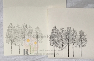 These trees are perfect for a simple card. Check out my Monochromatic Winter Woods creation that has a video showing how you can create it.