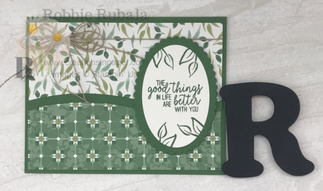 Here is another idea that uses that beautiful paper. Click through to see how I created my Garden Lane Designer Series Paper Idea 3.