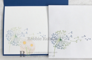 Love the colors used on this image? Check out the card front by clicking the picture to see the Watercolored Dandelion Wishes Catty C.A.S.E.