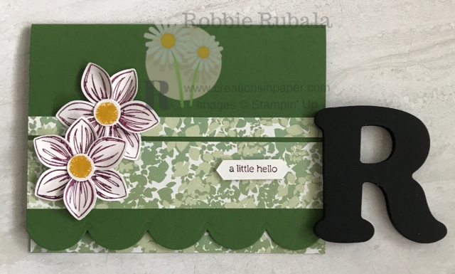Combining Garden Lane dsp and a stamp set is easy to do. Check out my creation for the Garden Lane DSP and Floral Essence Idea by clicking the photo. 