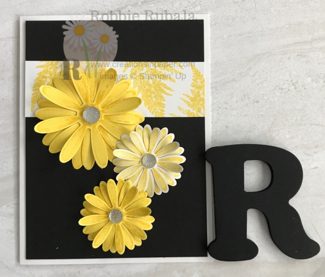 Aren't these daisies so pretty? They almost look real. Click the photo to see the video showing how I created my Monochromatic Daisy Lane creation.