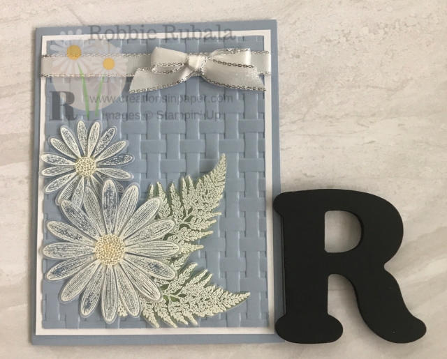 A pretty blue and daisies are the makings of a great card. You have got to get the details for my Seaside Spray for Daisy Lane creation by clicking through.