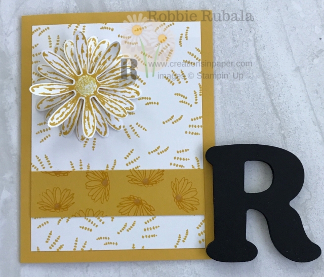 If you have limited supplies but want to create a great card, check out my One Color Wonder series. Here is a Daisy Delight In One Color ~ Quick and Easy idea. Click the photo to get the details.