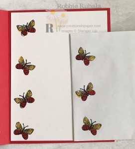 These little butterflies are so cute! Check out my Washi Tape Flower Idea video to see what the front looks like.