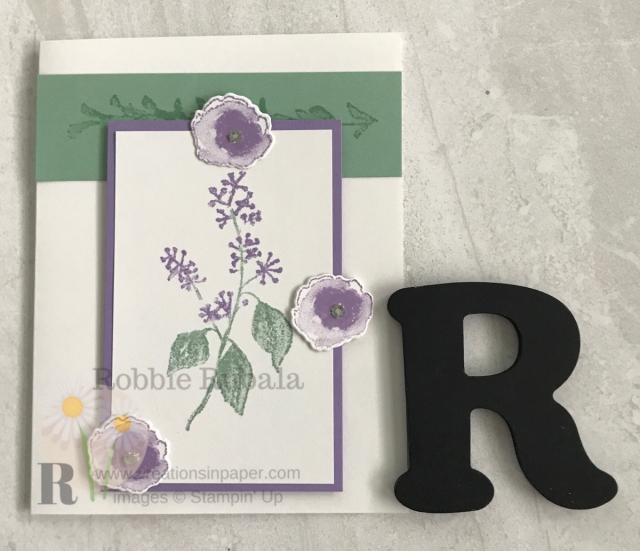 This card has a lot of interest with all the elements. To see how I created my Stampin' Up First Frost click though to watch the video.