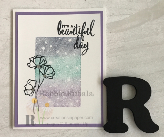 A great focal image can make the card. Check out my Bokeh Dots Beautiful Day for a clean and simple idea. Click the picture.