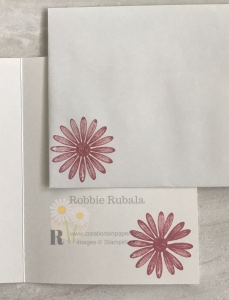 These cute daisies are the perfect embellishment for the Dry Embossing for an Accent on your Handmade Card. Click the photo to see the video showing how it was created.