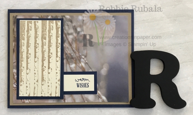 Masculine cards need to be simple with few embellishments. The Winter Woods with Feels Like Frost dsp is a great example. Don't miss all the information about it.