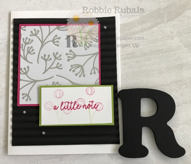 Did you know the Feels Like Frost designer series paper can be used for All Occasion cards? This Feels Like Frost A Little Note is an example. Click the photo to get the details.