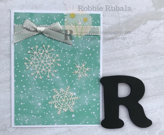 Do you love a snowstorm? Check out how easy it is to create a paper snowstorm using this paper. Click through to see the details for the Stampin' Up Let It Snow Snowflakes creation.