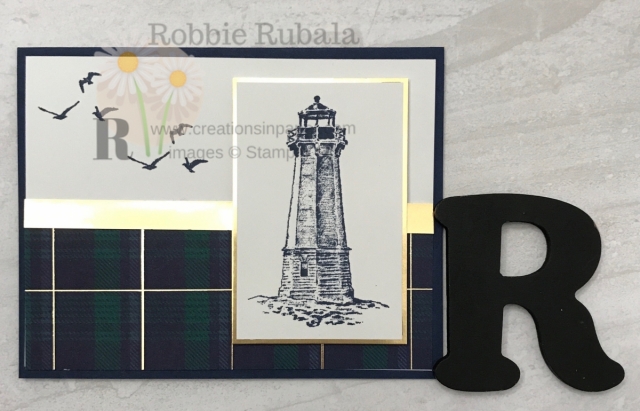 Need an idea for a quick masculine card? Check out this Sailing Home in Wrapped in Plaid idea that is so easy to create.