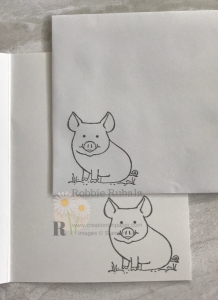 This adorable pig is perfect for the children's card Stampin' Up This Little Piggy in Basic Gray. Get the information to make one yourself.