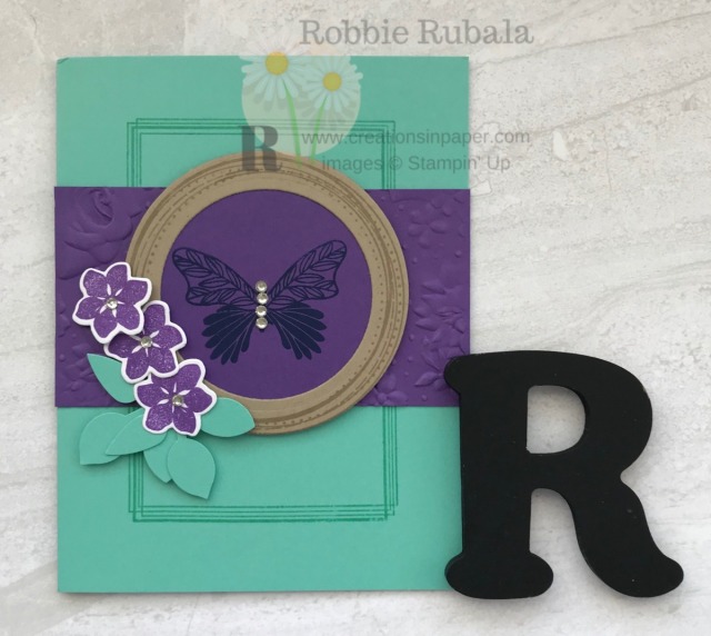 Adding layers adds lots of interest to your card. Check out this Fast and Fabulous Swirly Frames card that has lots of layers.