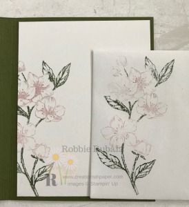 The Forever Blossoms stamp set is great for the faux watercolor technique. Get the details for the Feminine Watercolor Forever Blossoms creation by clicking through.