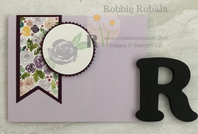 Did you know the Beautiful Friendship stamp set goes with the Best Dressed designer series paper. Check out the card and the details to see how they match.