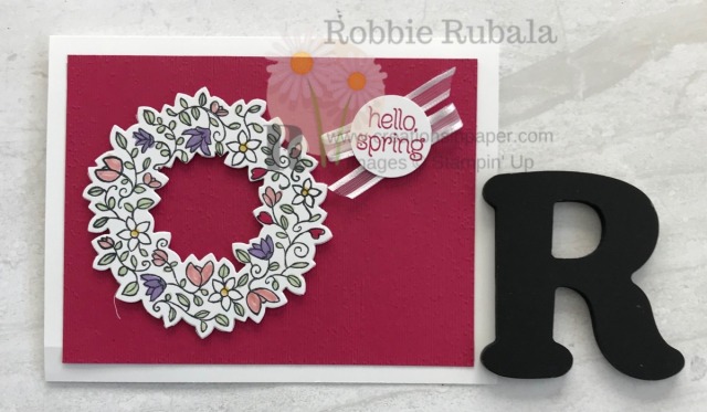 Don't forget to check out your retired sets for a fun card. Check out this #ShopYourCraftStash Circle of Spring card great idea.