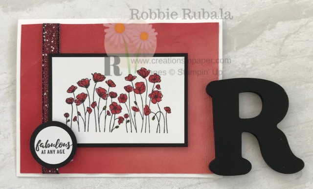 This Fast and Fabulous Poppies creation has embossing on the designer series paper. Check out the video to see how easy it is!