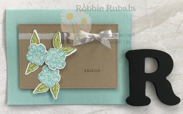 This is a pretty card and perfect to send to that special friend. Get the details for the Forever Blossoms Friend creation so you can make your version!