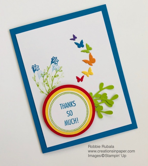 Rainbow colored cards are so bright and cheery. Check out this rainbow #ShopYourCraftStash ~ That's the Tag idea.