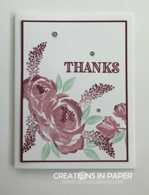 This card is a simple stamping idea. It is also a flat card. Check out the video showing how to make this Fast and Fabulous Beautiful Friendship creation.