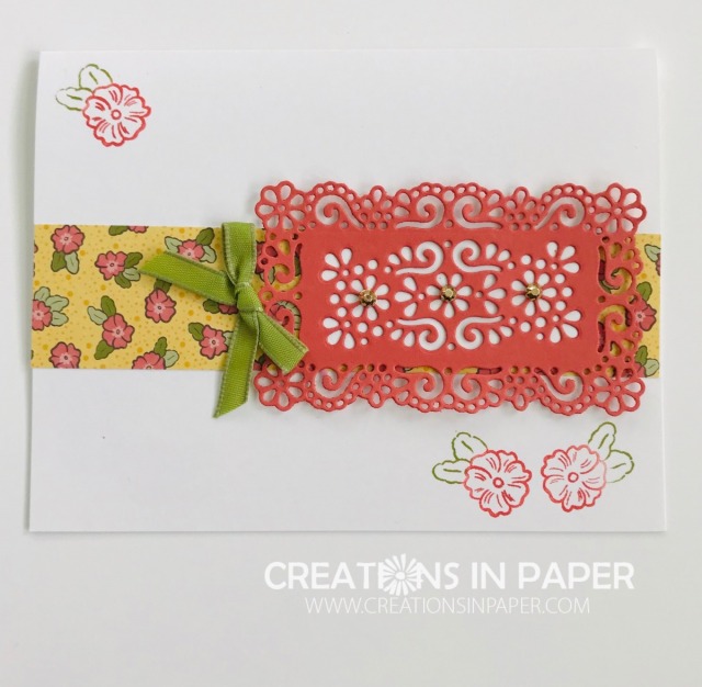 Do you have your Ornate Garden products yet? Check out this Fast and Fabulous Ornate Garden cute card made with the products in the suite ~ super easy and cute!