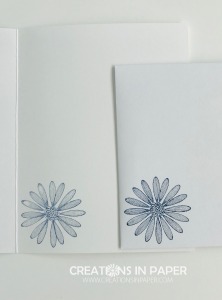 This daisy image is perfect for a card for a lady. Add some designer series paper and you have the perfect creation. Check out the Many Mates Feminine Happy Birthday card.