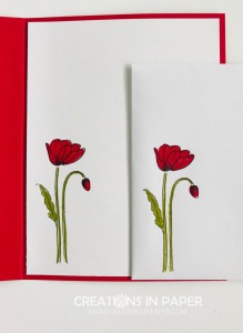 I love this cute poppy image. It is the perfect size for a panel on the front of the card. Check out the Wonderful Wednesday Poppy Flower creation to see how I used it with some masculine designer series paper.