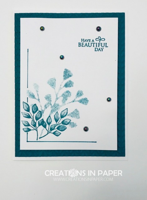 Have you ever used a die to make a stencil? Check out the video for the Pretty Peacock Beautiful Day card where I show you how to create your stencil using a die.