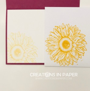 Don't you love this sunny sunflower. See the card front and get the details for the Let's Celebrate You creation by clicking the photo.