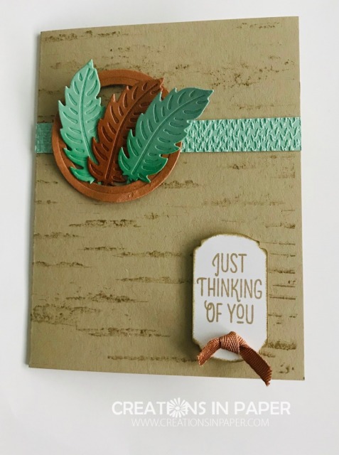 This is a great guy card! so easy to make also. The colors really make it pop. Check out the details for the Just Thinking of You Masculine Idea.