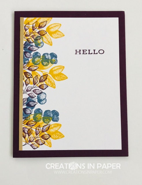This great set was used with Fall colors for a pretty clean and simple card. Check out the video for the Forever Fern in Fall Colors creation. This great set was used with Fall colors for a pretty clean and simple card. Check out the video for the Forever Fern in Fall Colors creation.