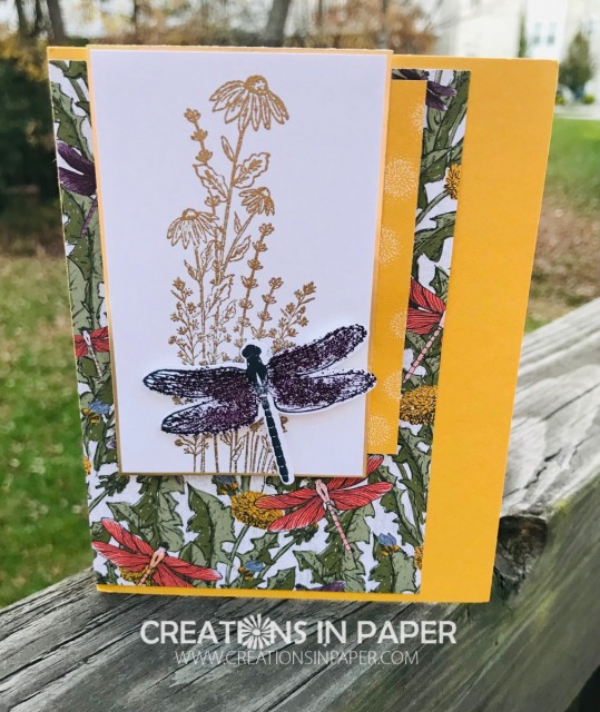 This beautiful creation uses the new Dandy Garden Suite that will be in the upcoming January ~ June catalog. Click through to see the video for Stampin' Up's New Dandy Garden creation. Make your list of what you have to order when the catalog goes Live in January.