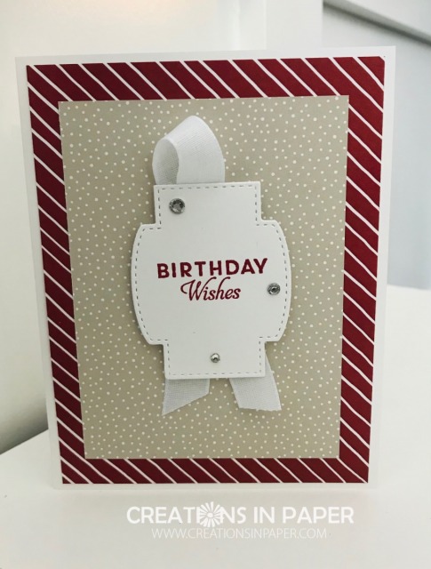 Are you ready to add to your birthday card stash? The Quick and Easy Birthday Card idea is perfect to use any designer series paper you have. Check out the details for this fun idea.