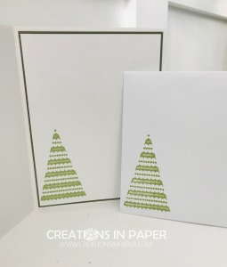 This cute tree makes the perfect Quick and Easy Christmas Card. Check out the video to see how I used an angeld designer series paper to add interest. 