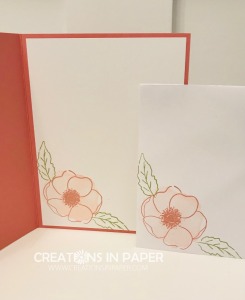 This cute poppy and a background stamp made the greatest card. Check out my Using the Buffalo Check Background to Add Texture to Your Flowers card for all the details.