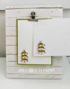 This adorable tree is the perfect for The Freezin' Fun Stampin' Up Card. Click the photo to see the simple Christmas Card idea. 