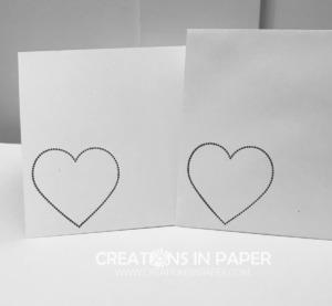 These hearts make the perfect element for the Cute Valentine Pizza Box with Matching Card. See how to make the element in the video for this project.