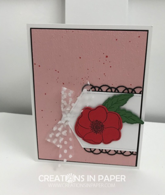 Wouldn't this make a great Valentine card? So pretty and feminine. To make your own, check out the video for the Have You Tried the Splatter Technique? and grab your supplies. Wouldn't this make a great Valentine card? So pretty and feminine. To make your own, check out the video for the Have You Tried the Splatter Technique? and grab your supplies.