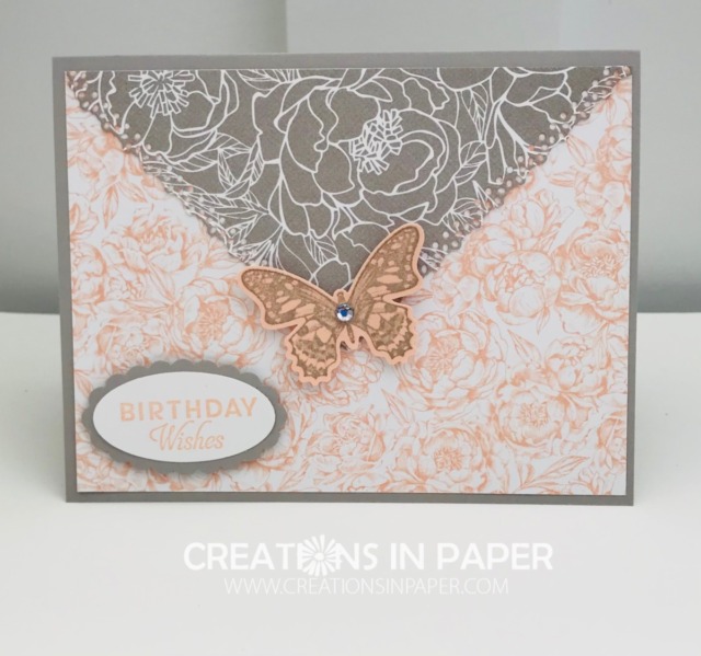 Isn't this a great lady's card? See how I created the Birthday Card Idea Using Ornate Layers Dies to make that triangle element.