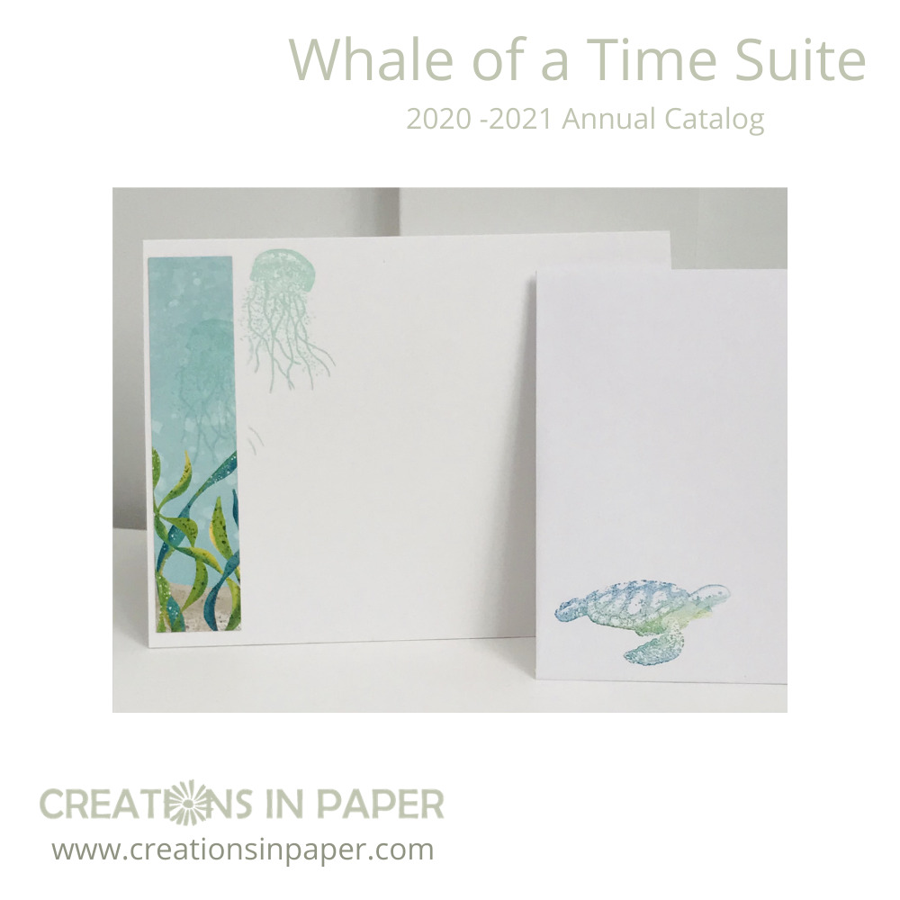 The Whale of a Time Suite is perfect for designing boy cards. The underwater images are fun and playful. Here is one idea.