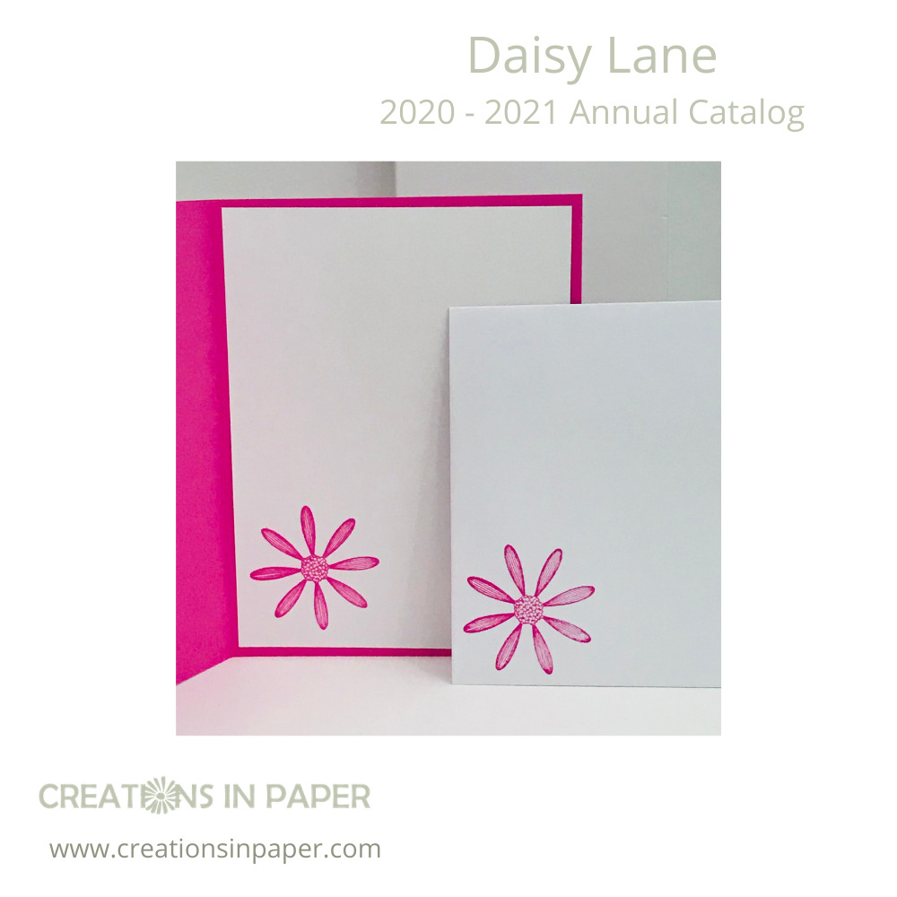 The daisy image is perfect for the inside of this Spring Card Making idea. Check it out to see the card front.