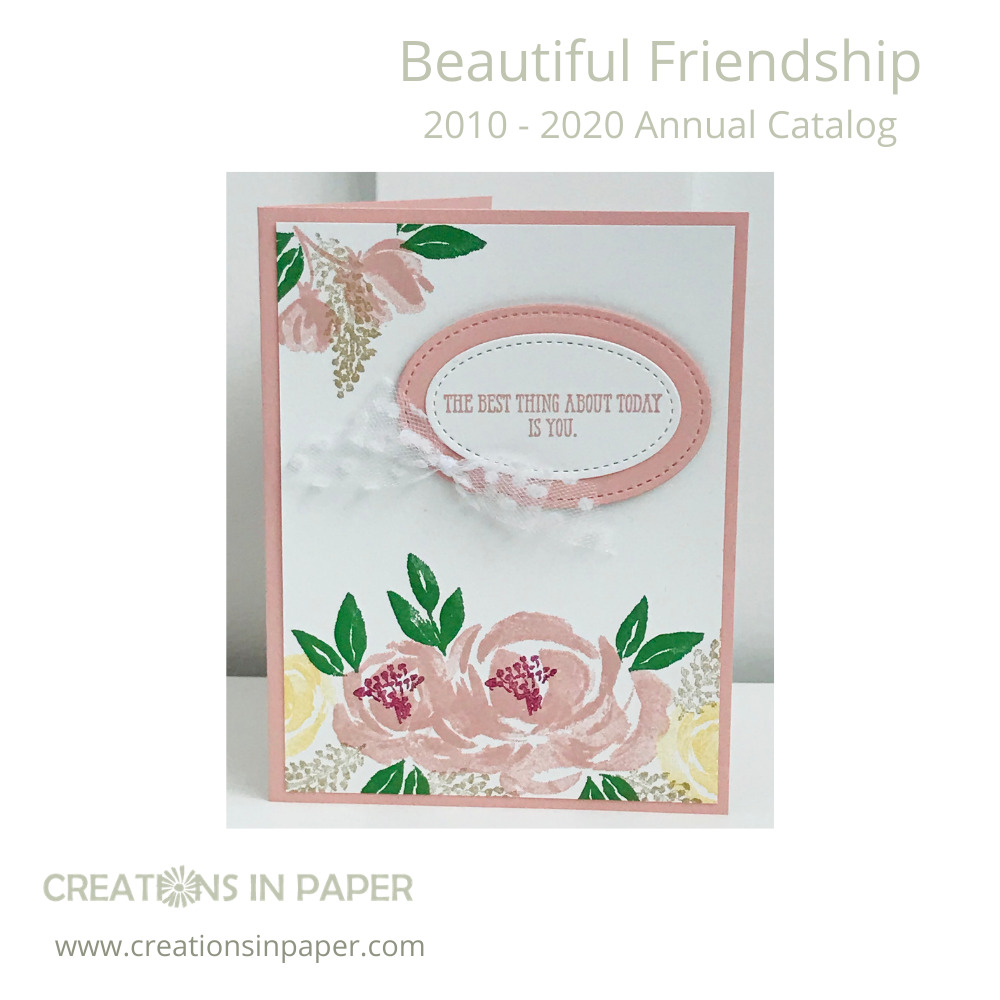 This gorgeous feminine Simple Greeting Card Idea is easy to make. Stamp the images and add a sentiment. Watch the video to see how easy it is.