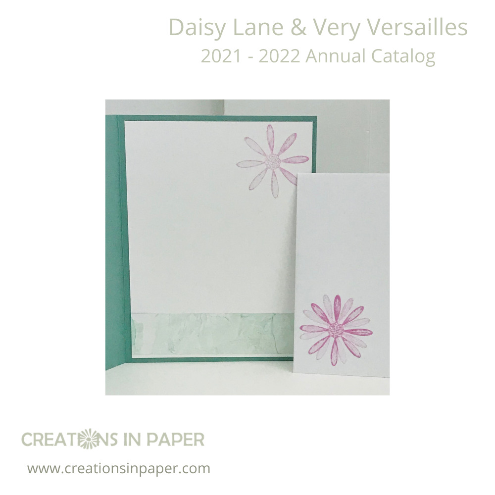 See that paper along the bottom? It makes the best banner for the Beautiful Handmade Card Design creation. It is a product I already owned and paired it with new In Colors! Love using what I already have with new products!