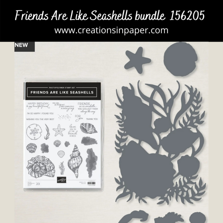 Stampin' Up Friends Are Like Seashells - Creations in Paper