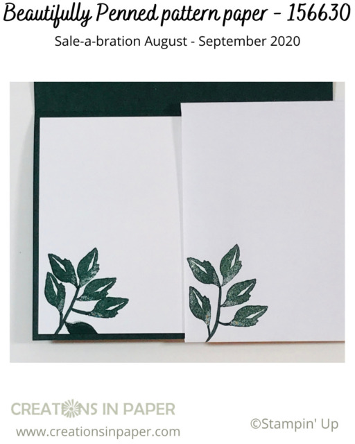 When you don't have a stamp to go with your pattern paper, you can create your own. Using a leaf stamp and a marker can create what you need. Check out the card front for the perfect Handmade Masculine Cards. Check out the shopping cart for all the supplies you need to make this card.