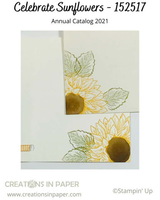 These sunflower images were for the first in my Color Therapy Friday series.  I share some Fall colors and hints and tips for choosing colors for your cards.  Watch the video for the first in the series.